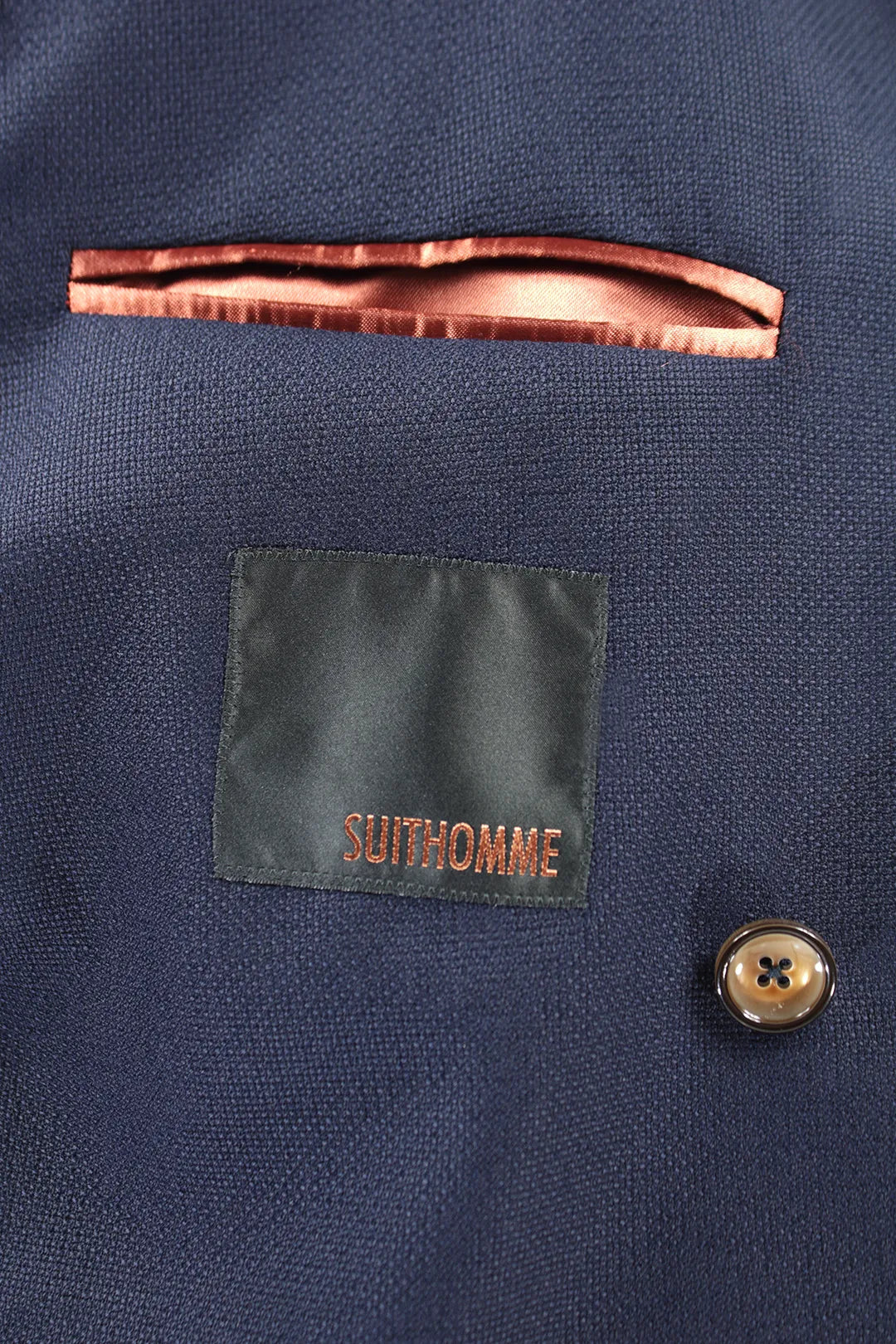 Blazer doppiopetto in pura lana vergine blu brand