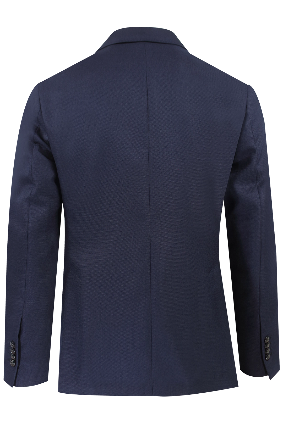 Blazer doppiopetto in pura lana vergine blu retro