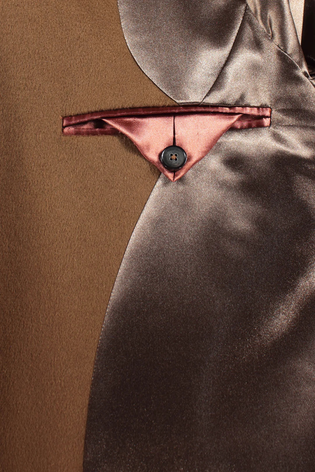 Cappotto classico in pura lana cammello taschino