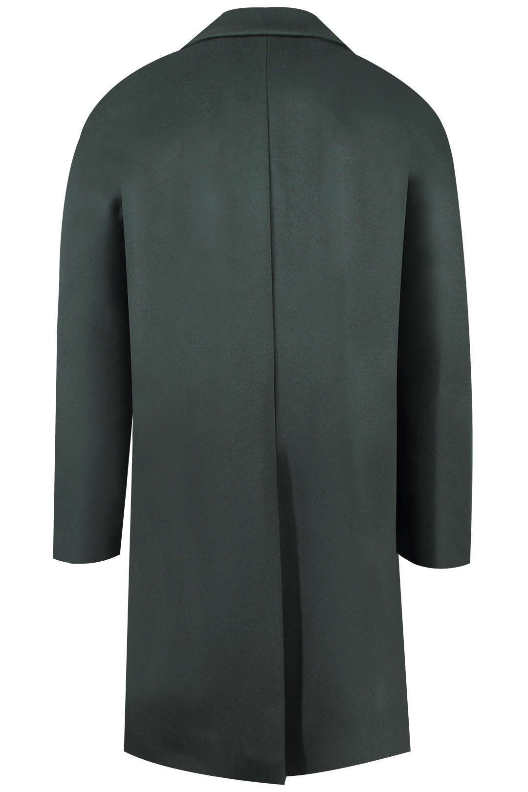 Cappotto classico in pura lana verde retro