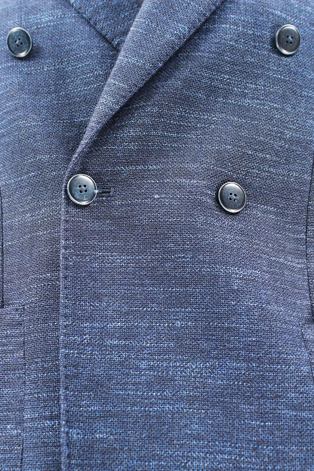 Giacca doppiopetto in fresco lana blu bottoni