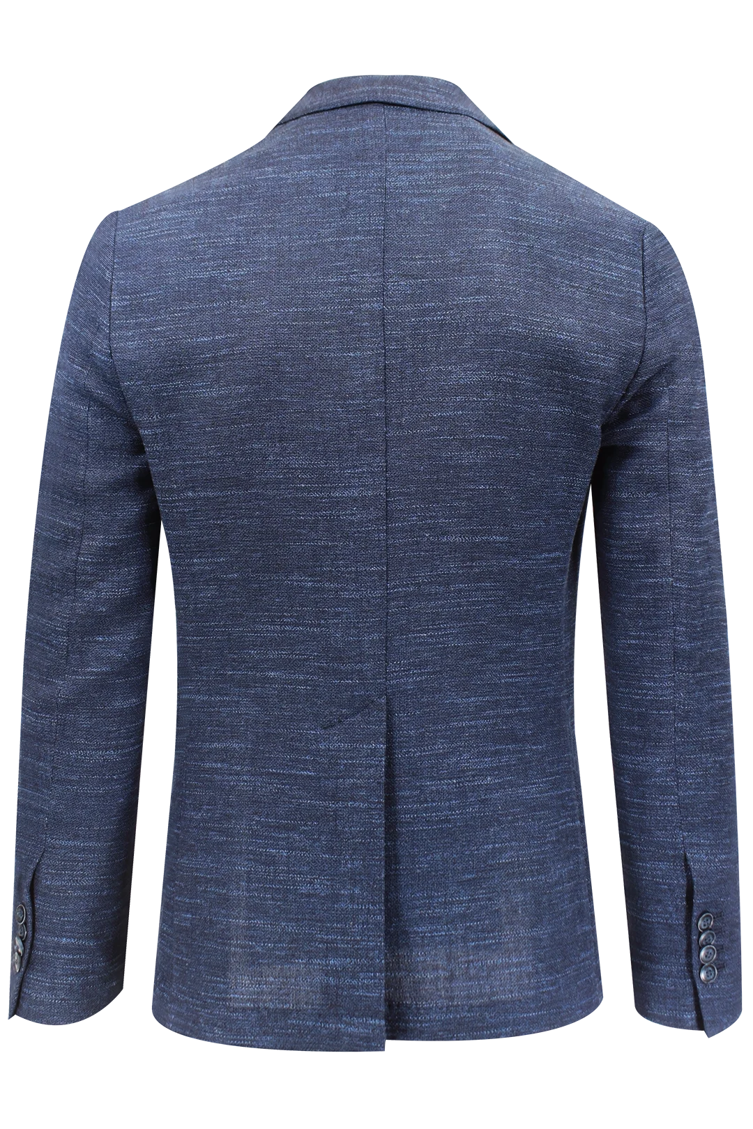 Giacca doppiopetto in fresco lana blu retro