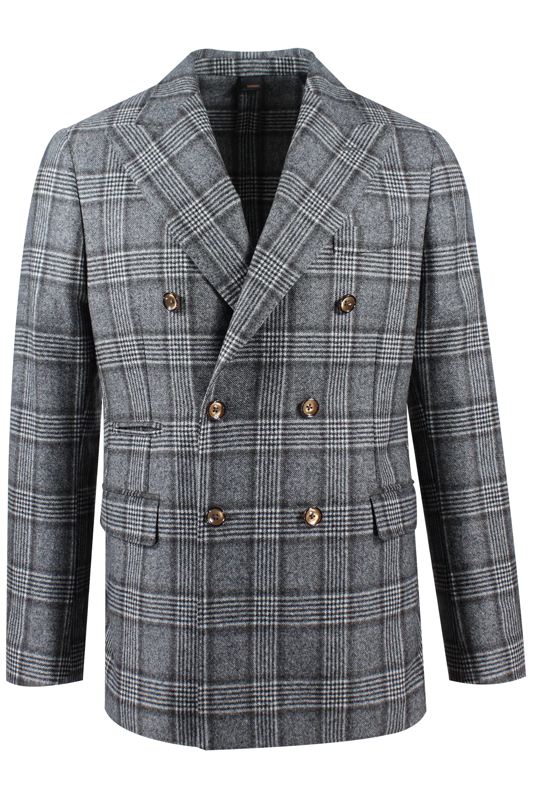 Giacca doppiopetto in lana Principe di Galles