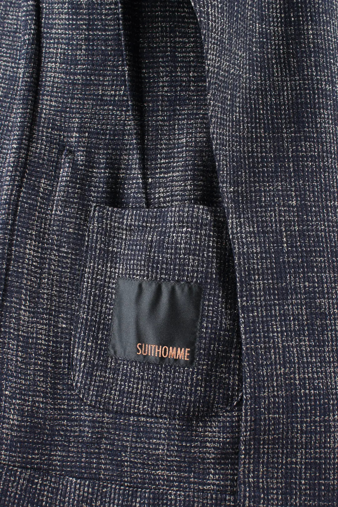 Giacca in cotone, lana e lino a quadretti brand