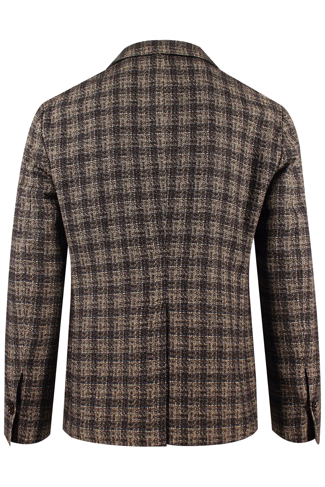 Giacca in lana e cotone a quadri retro