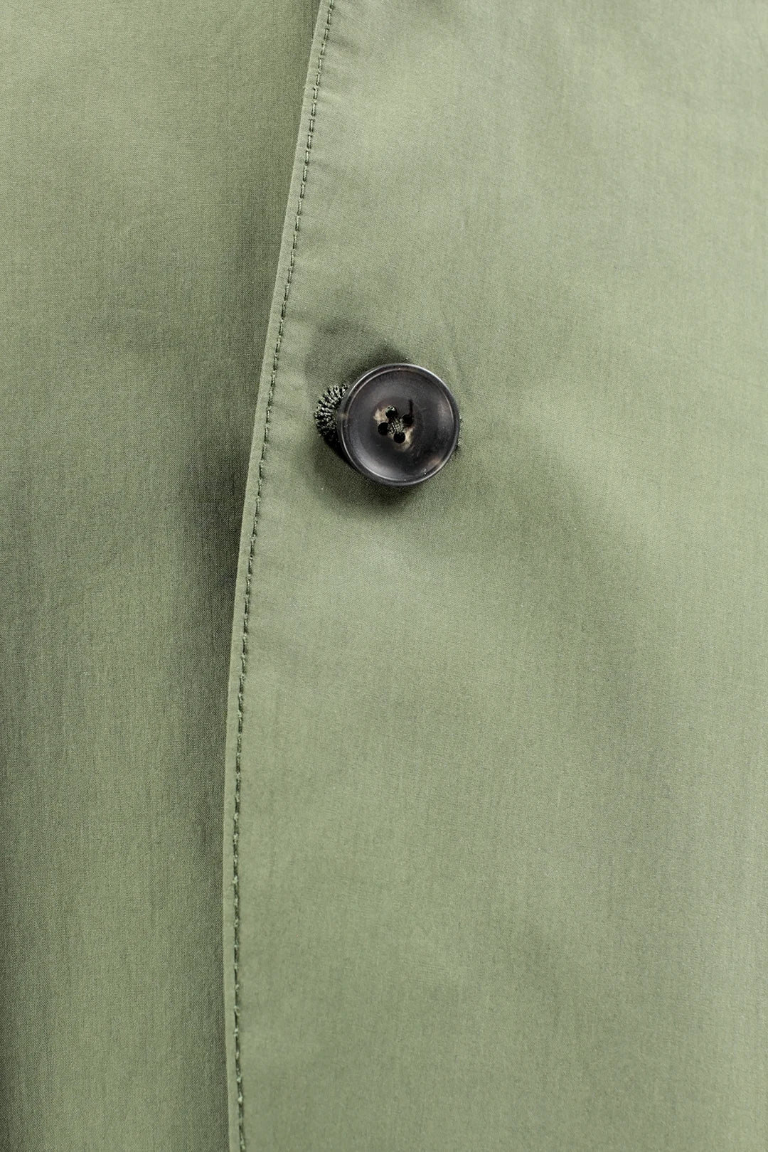 Giacca sfoderata in cotone verde oliva bottone
