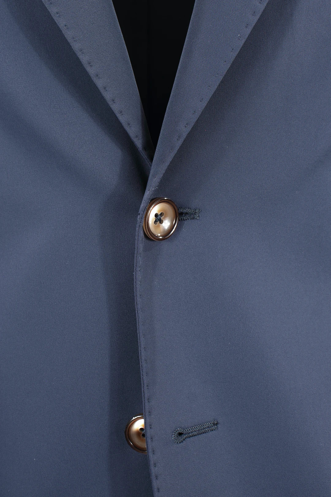 Giacca sfoderata in nylon blu notte bottoni