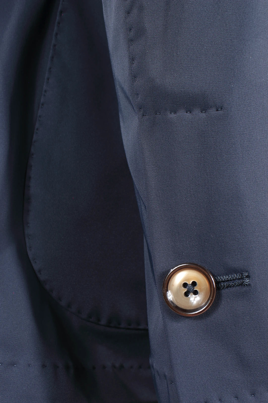 Giacca sfoderata in nylon blu notte manica
