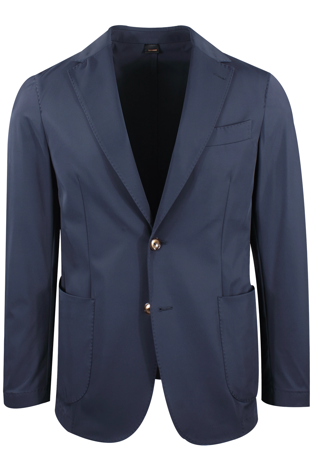 Giacca sfoderata in nylon blu notte