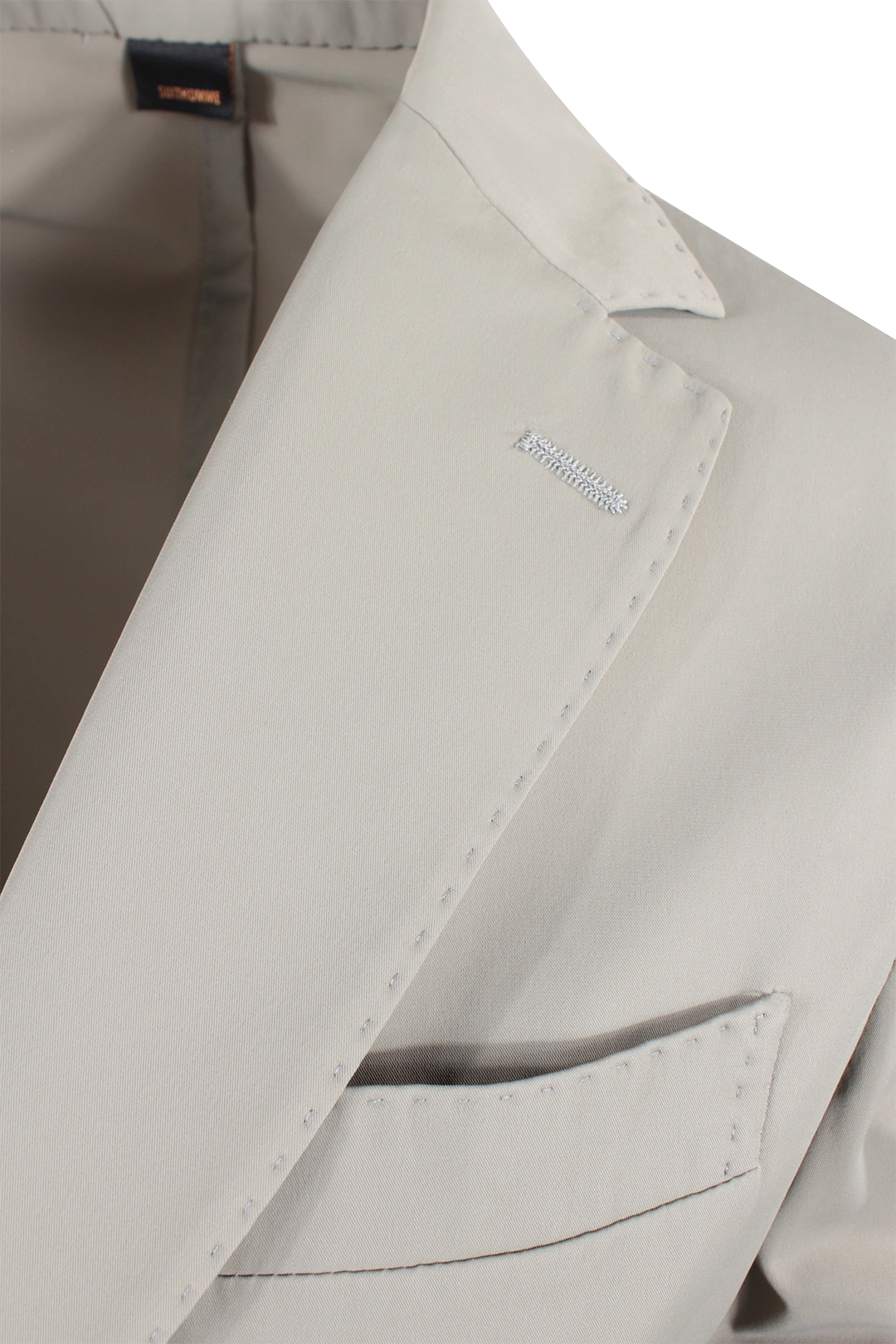 Giacca sfoderata in nylon greige rever