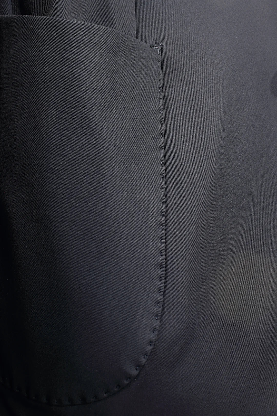 Giacca sfoderata in nylon nero tasca