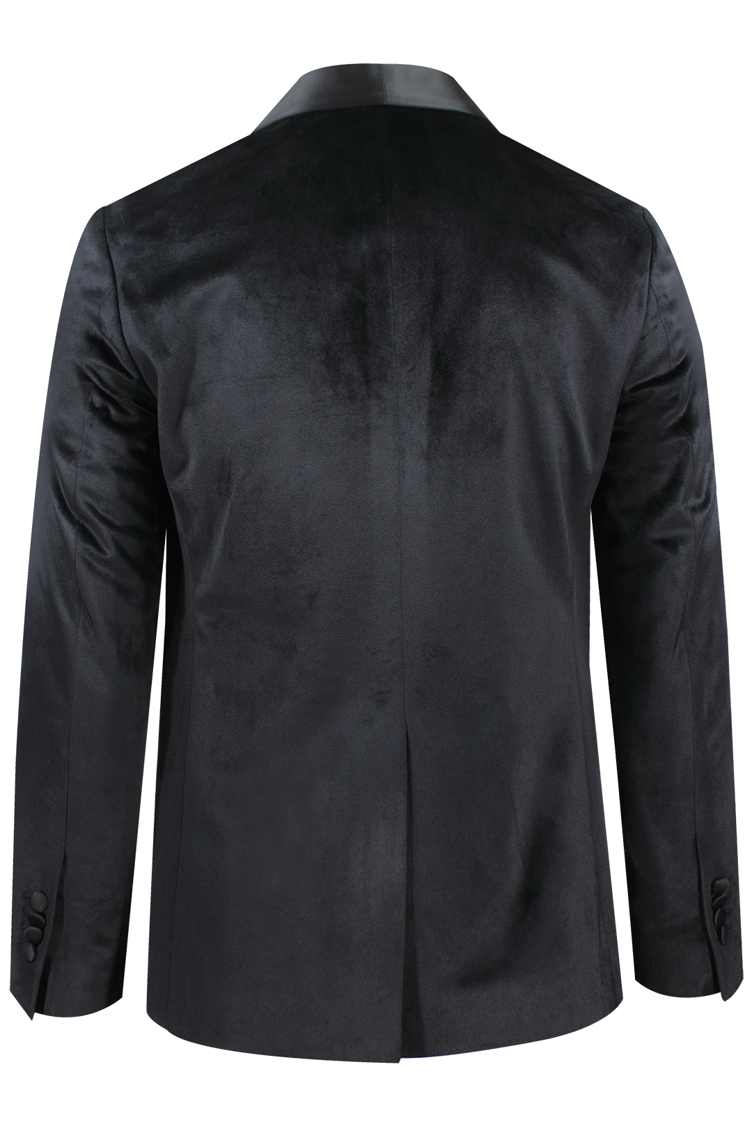 Giacca smoking in velluto liscio nero retro