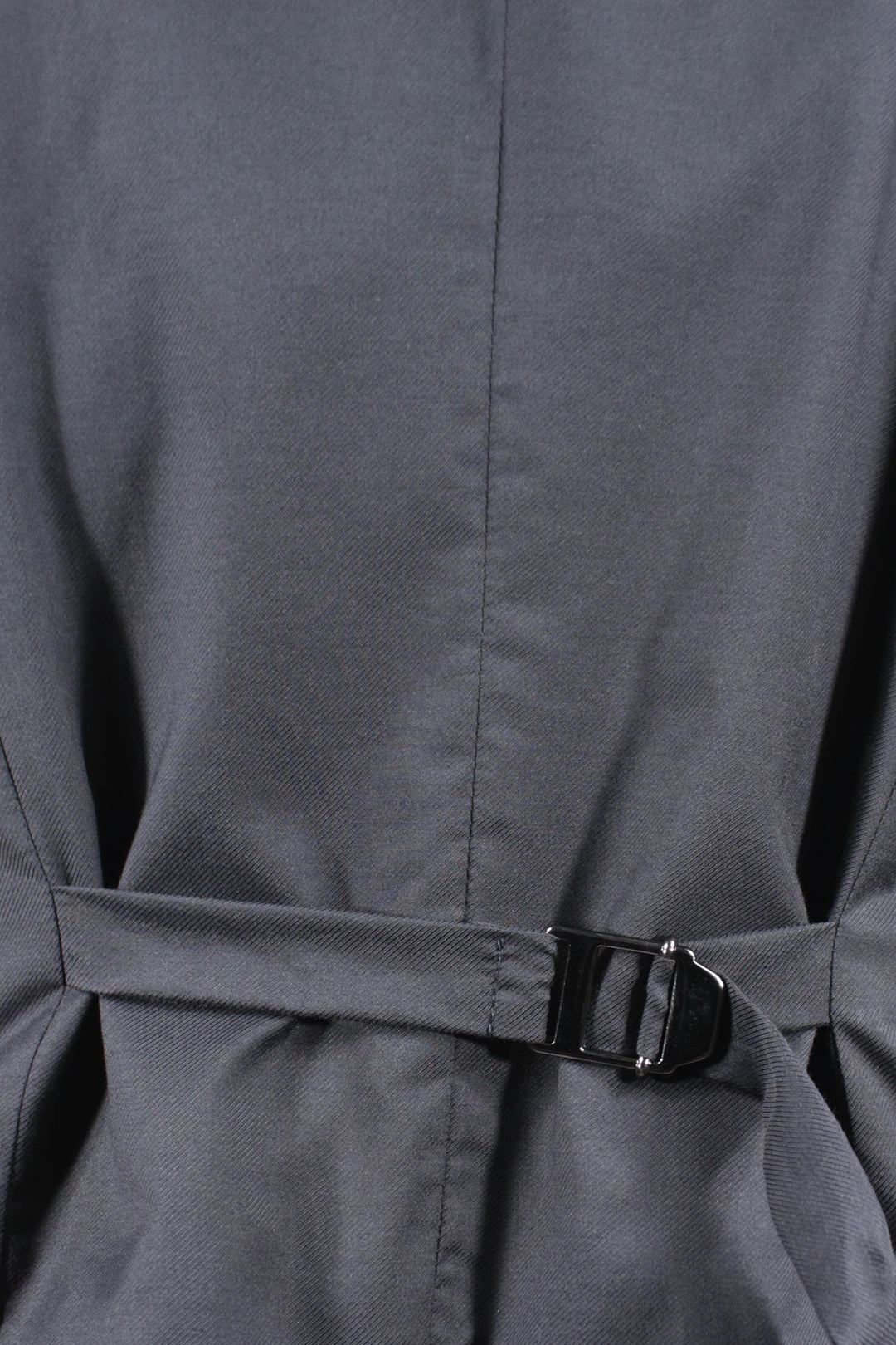 Gilet in cotone blu fantasia jacquard cinturino