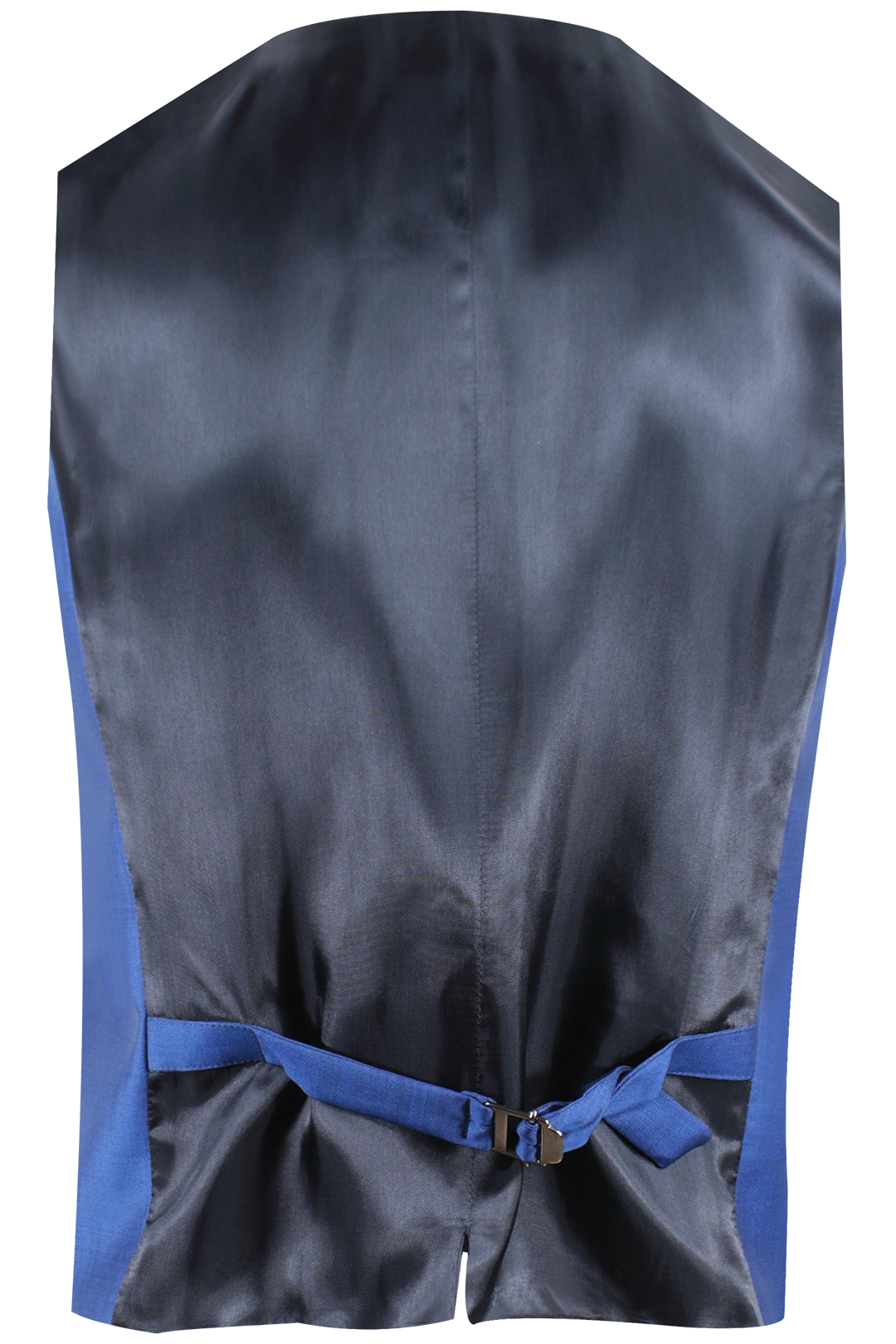 Gilet doppiopetto in lana mohair bluette retro