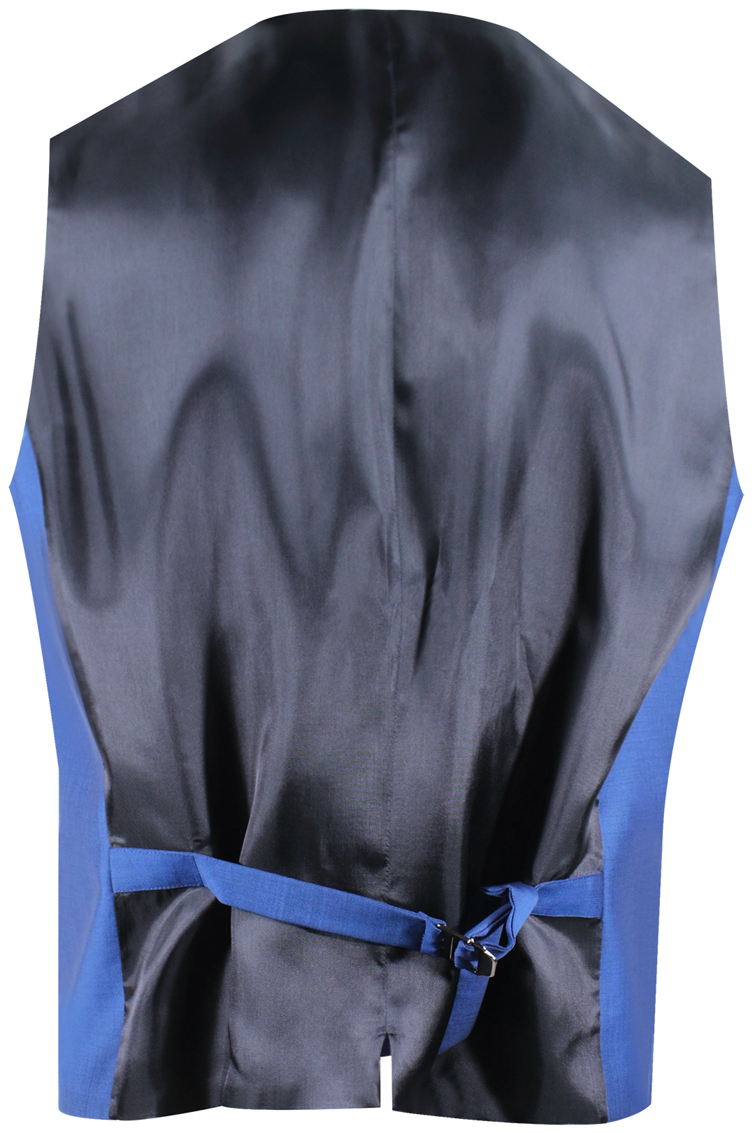 Gilet doppiopetto in lana mohair bluette retro