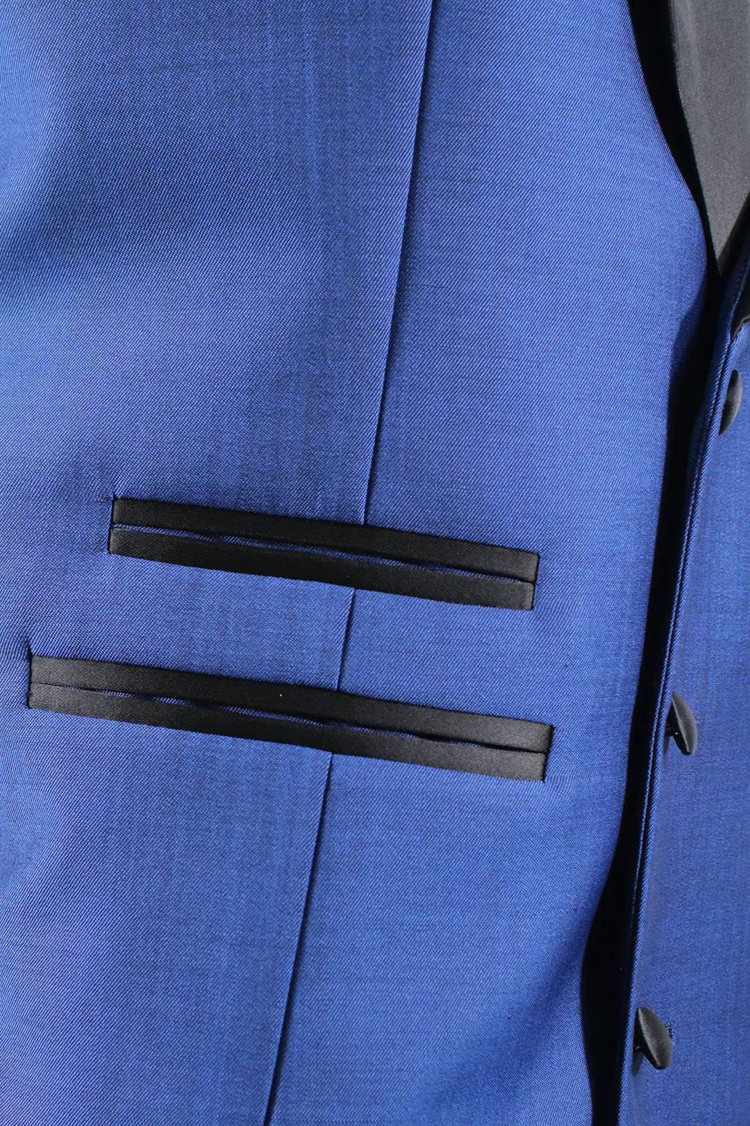 Gilet doppiopetto in lana mohair bluette tasche