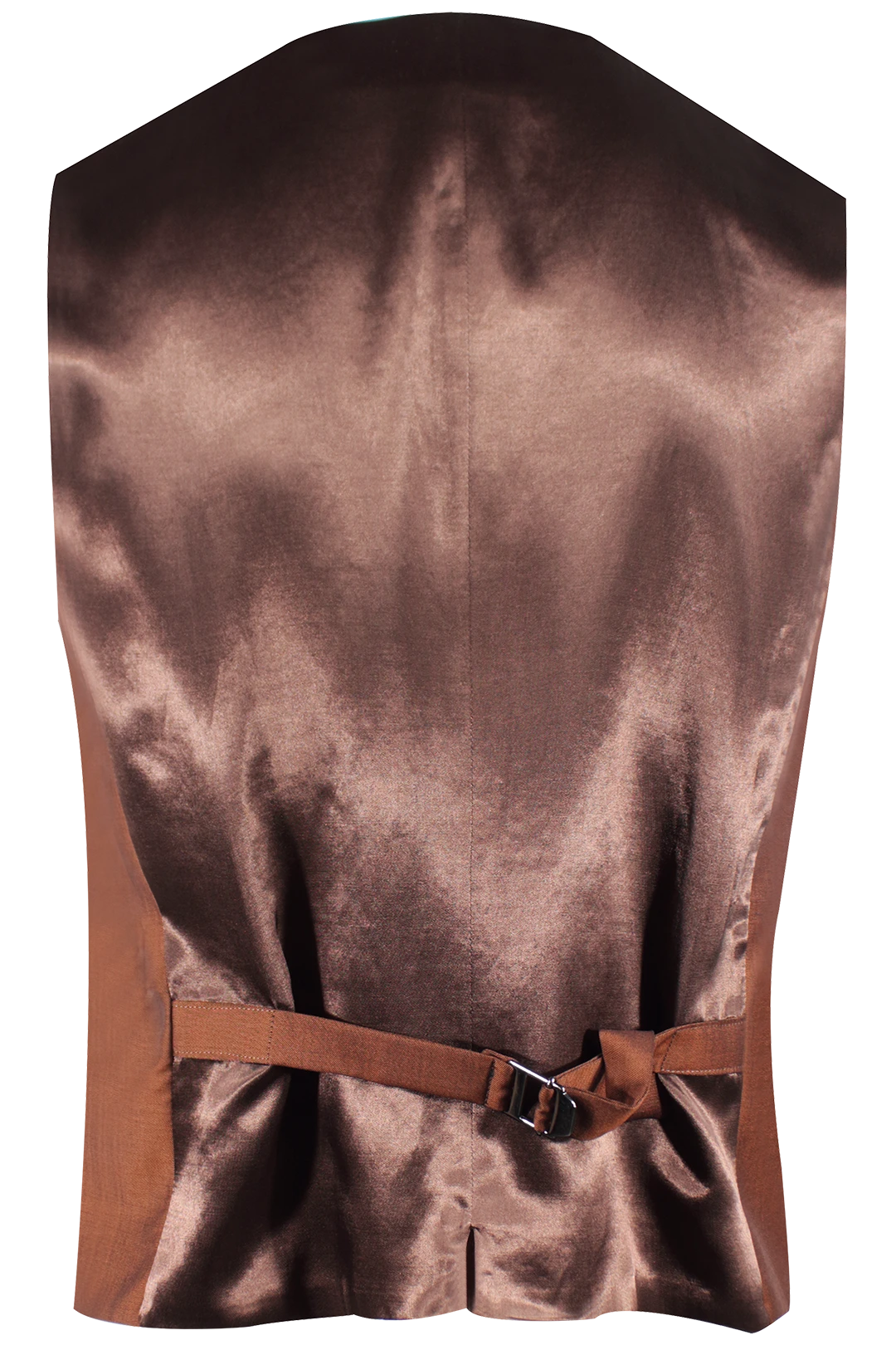 Gilet doppiopetto in lana mohair bronzo retro