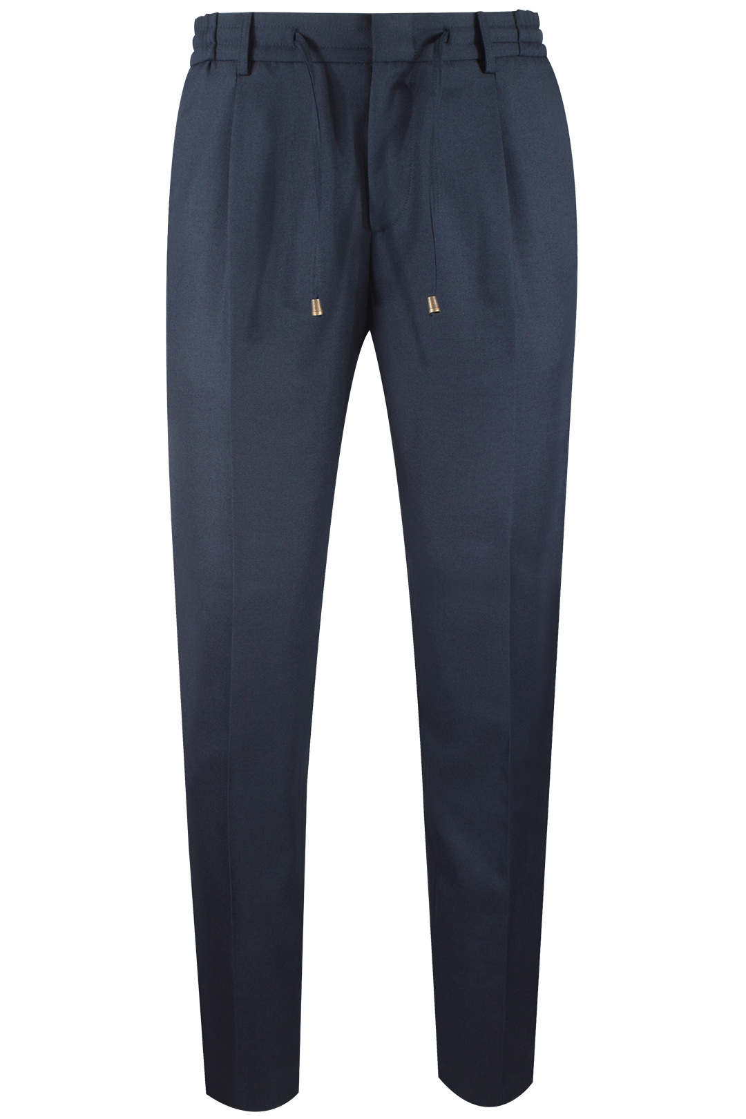 Pantalone con coulisse in lana blu