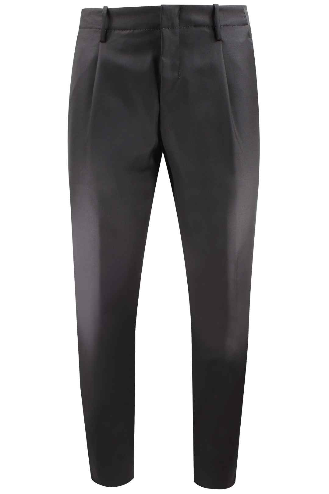 Pantalone con elastico in lana nera