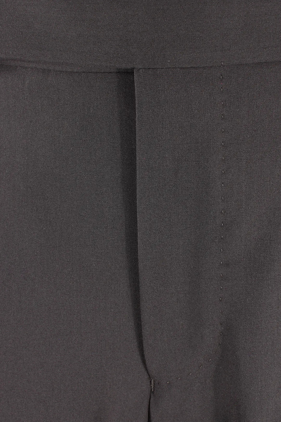 Pantalone con fibbie laterali in jersey marrone patta