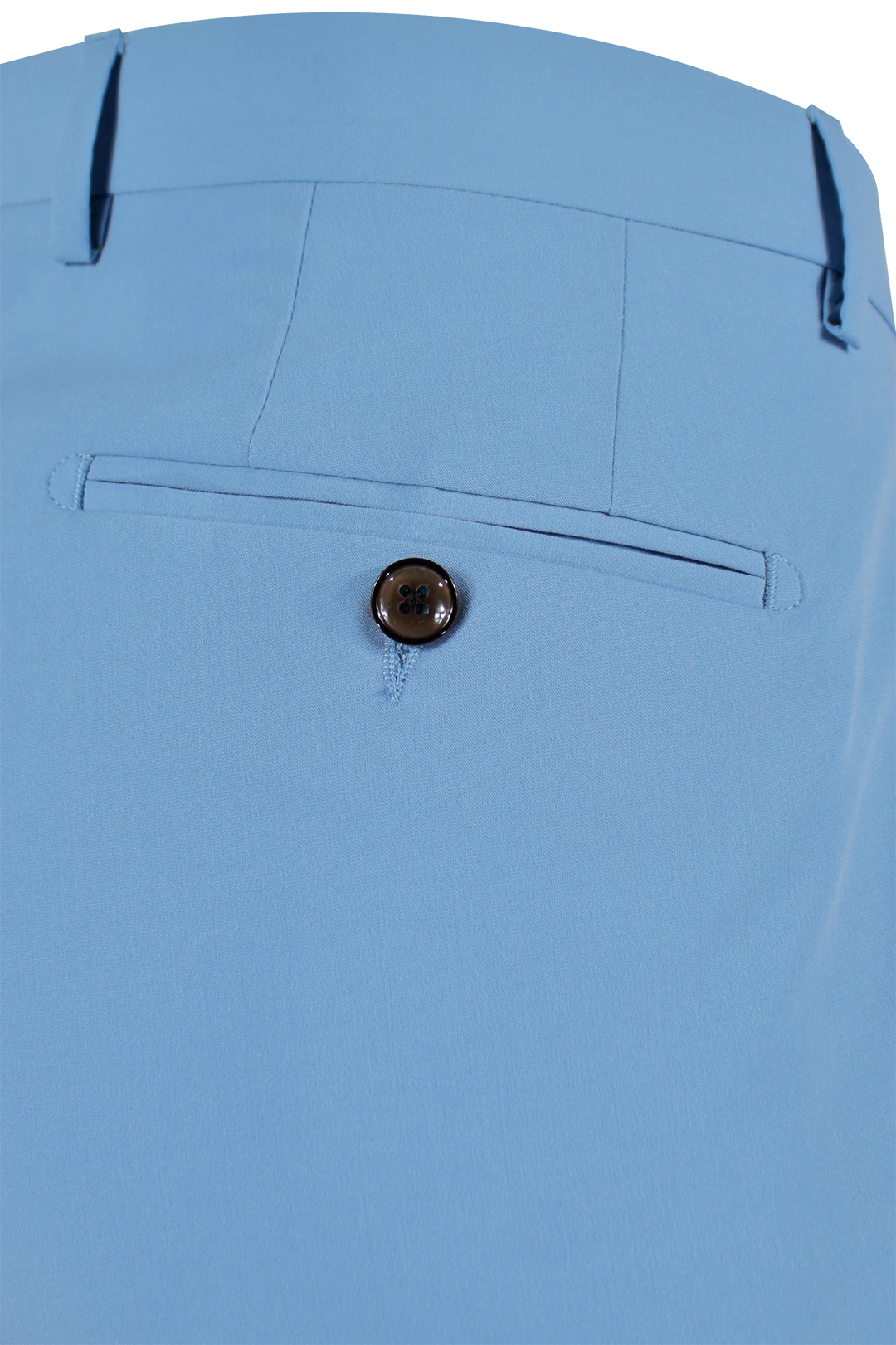 Pantalone con una pince celeste tasca
