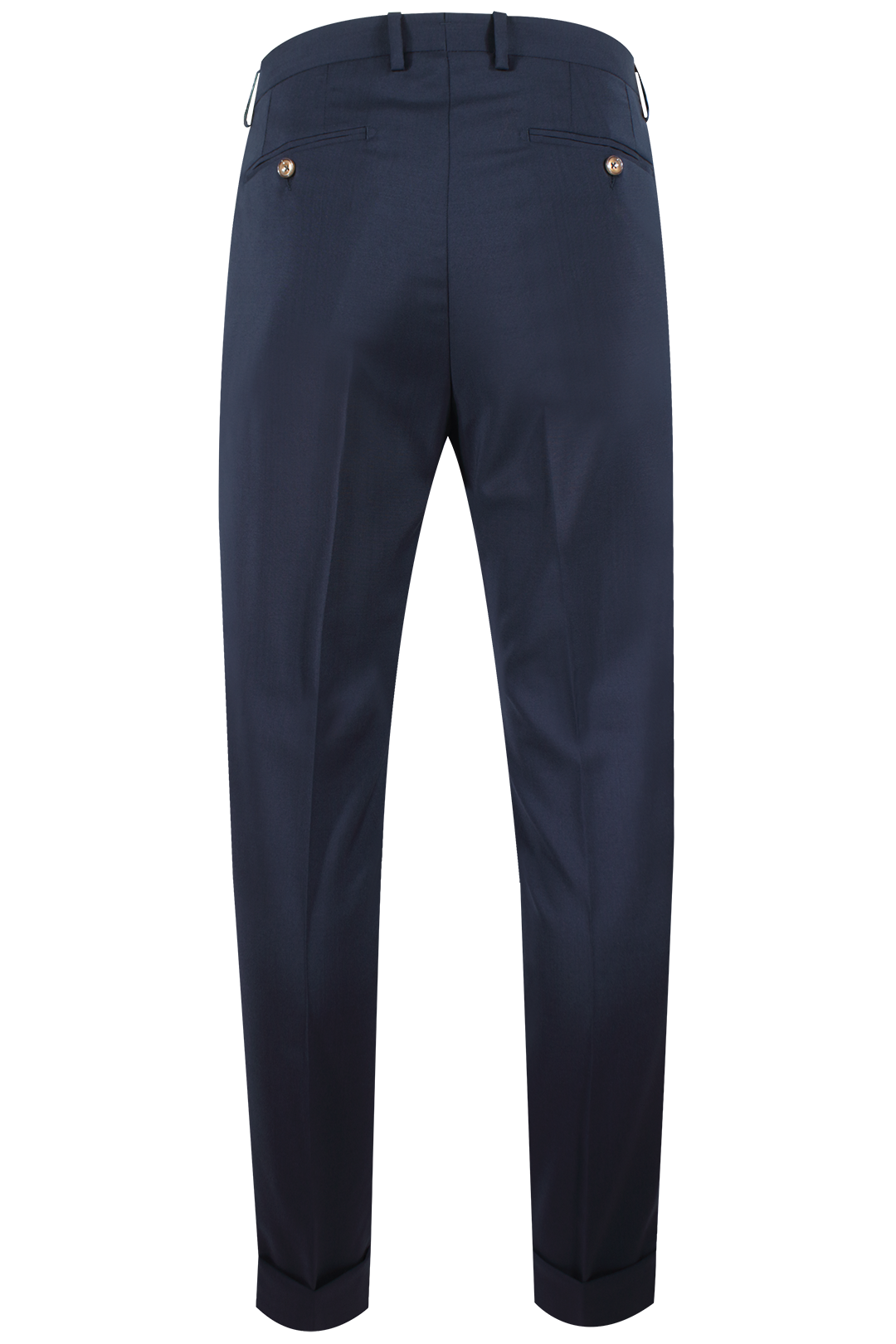 Pantalone con una pince in lana blu scuro retro