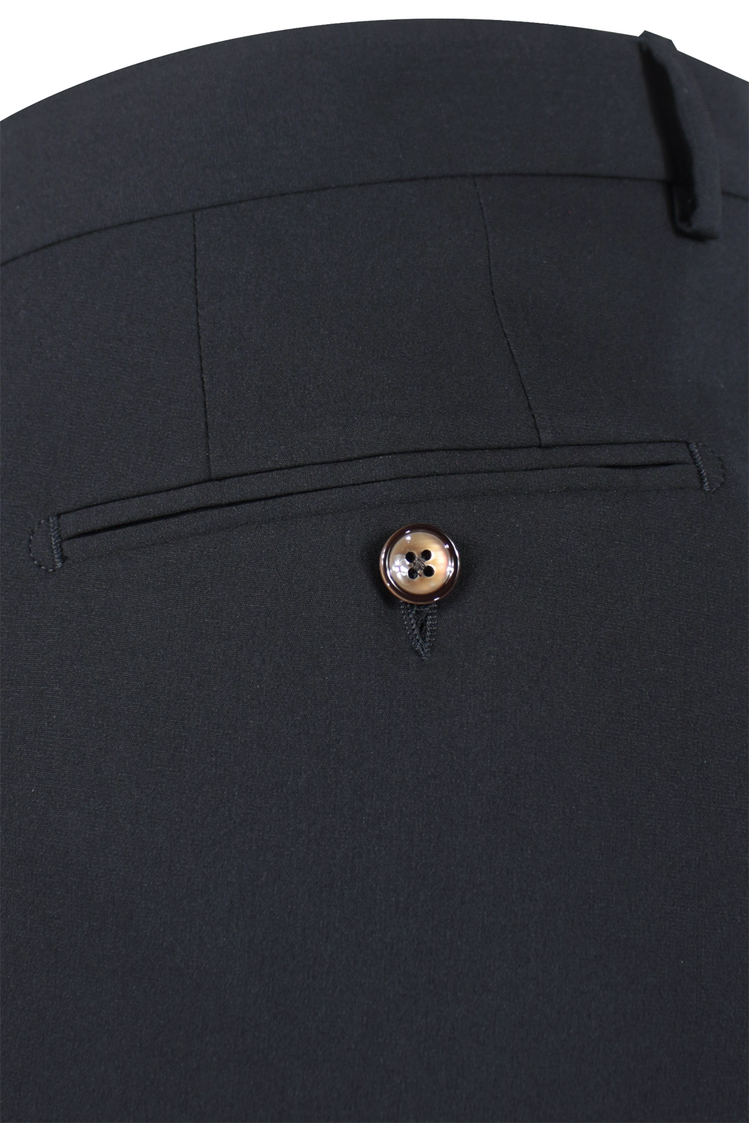 Pantalone con una pince nero tasca