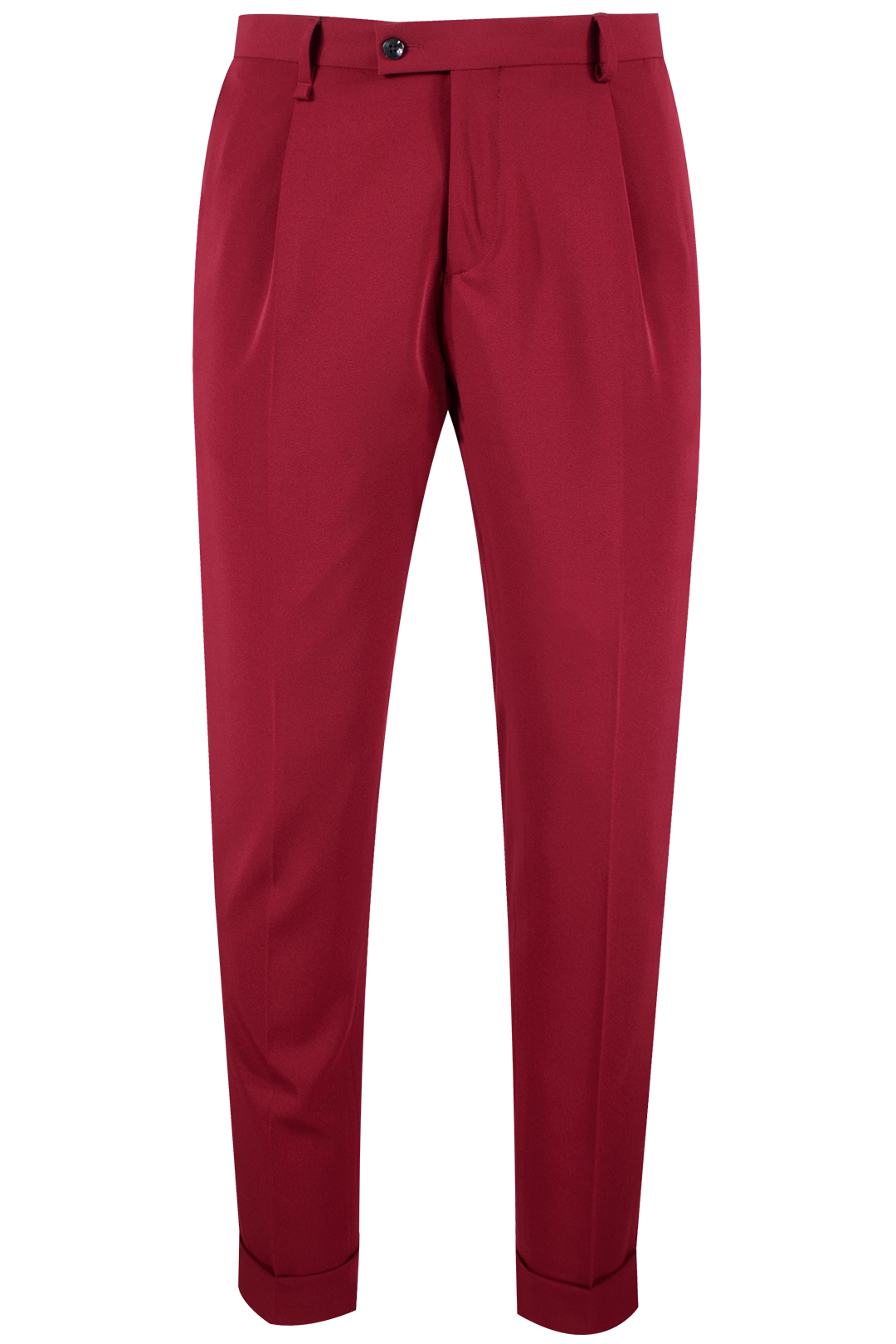 Pantalone con una pince rosso amaranto