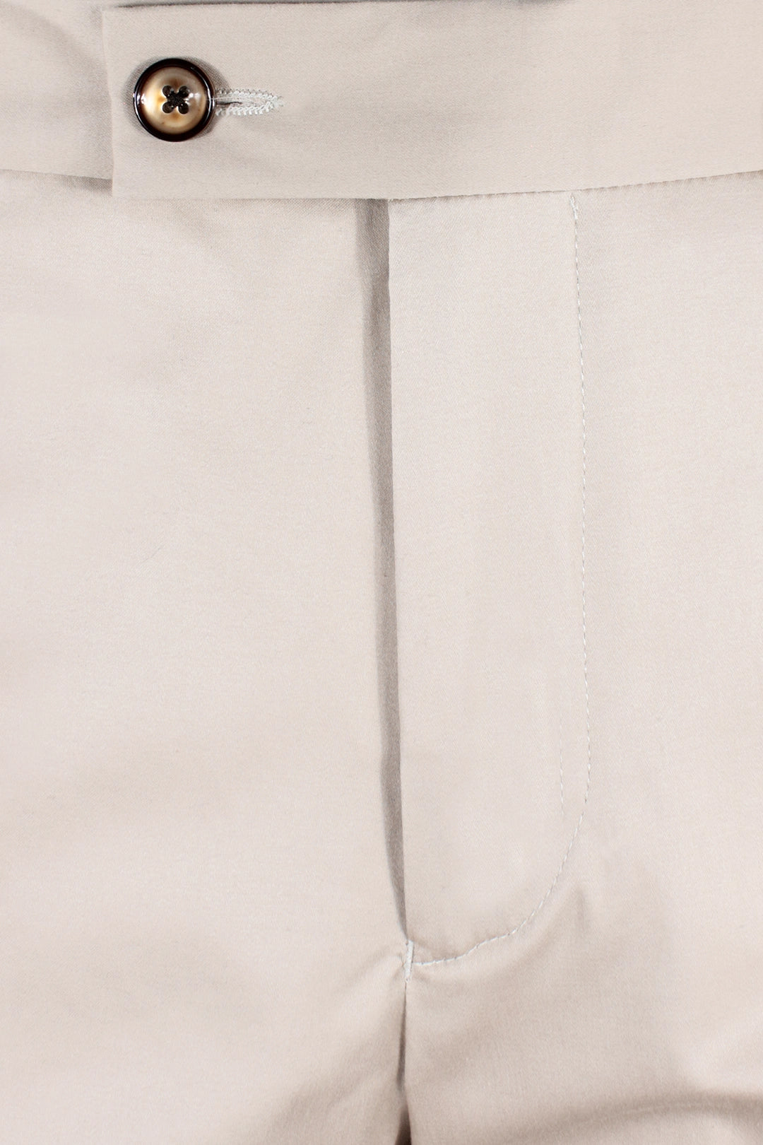 Pantalone in cotone sabbia patta