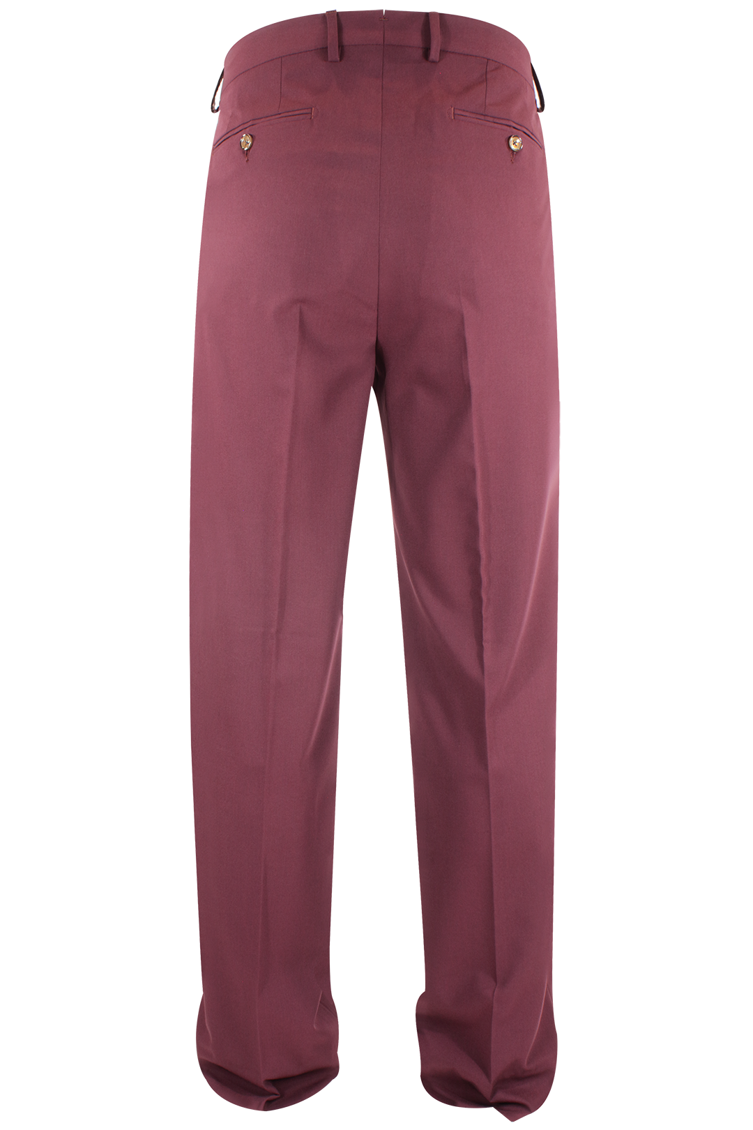 Pantalone loose fit con pince in jersey bordeaux retro
