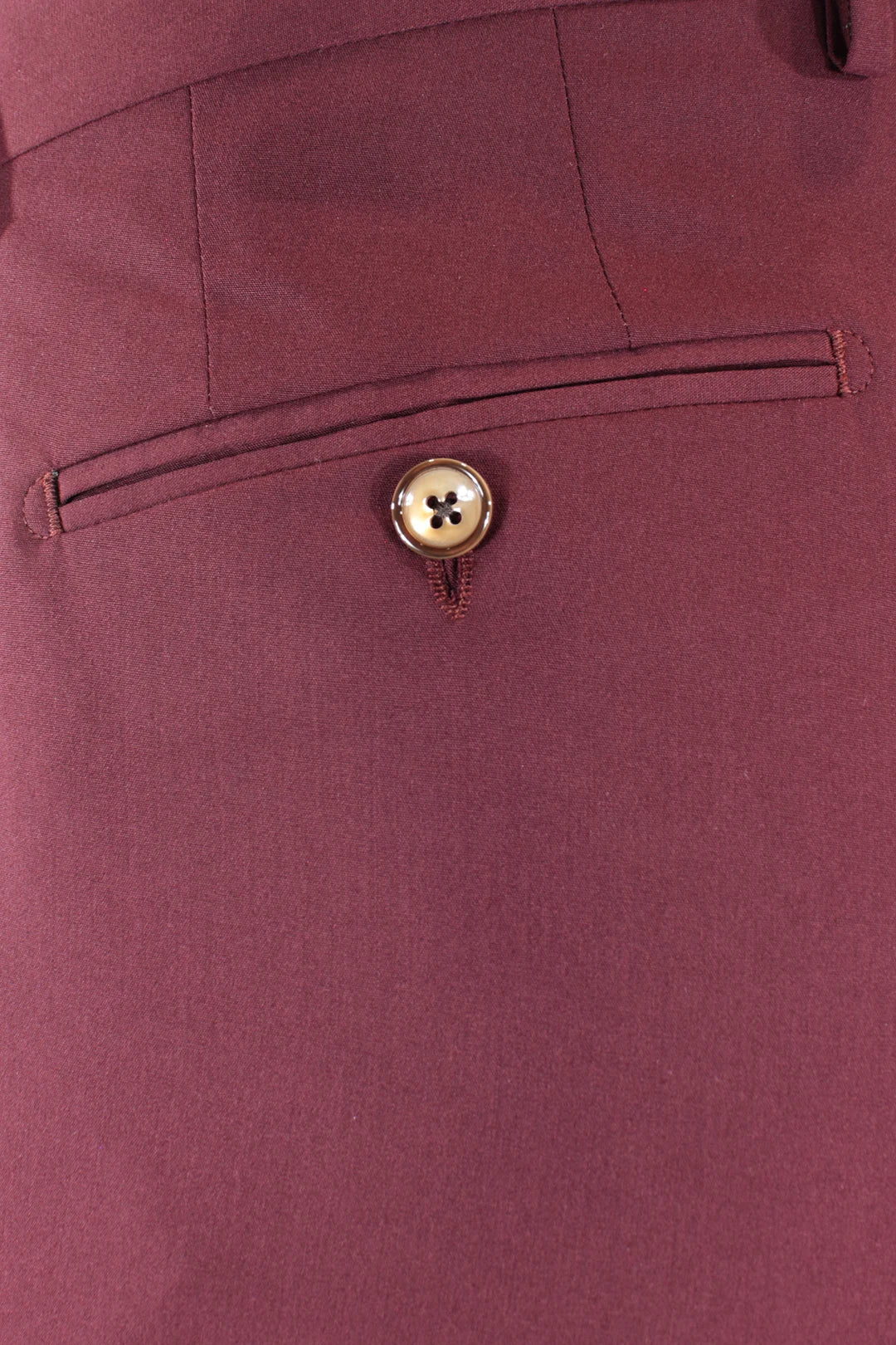 Pantalone loose fit con pince in jersey bordeaux taschino