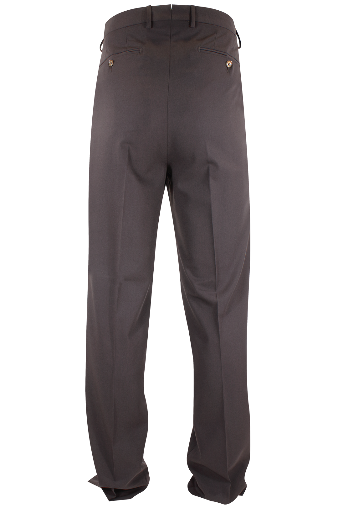Pantalone loose fit con pince in jersey marrone retro