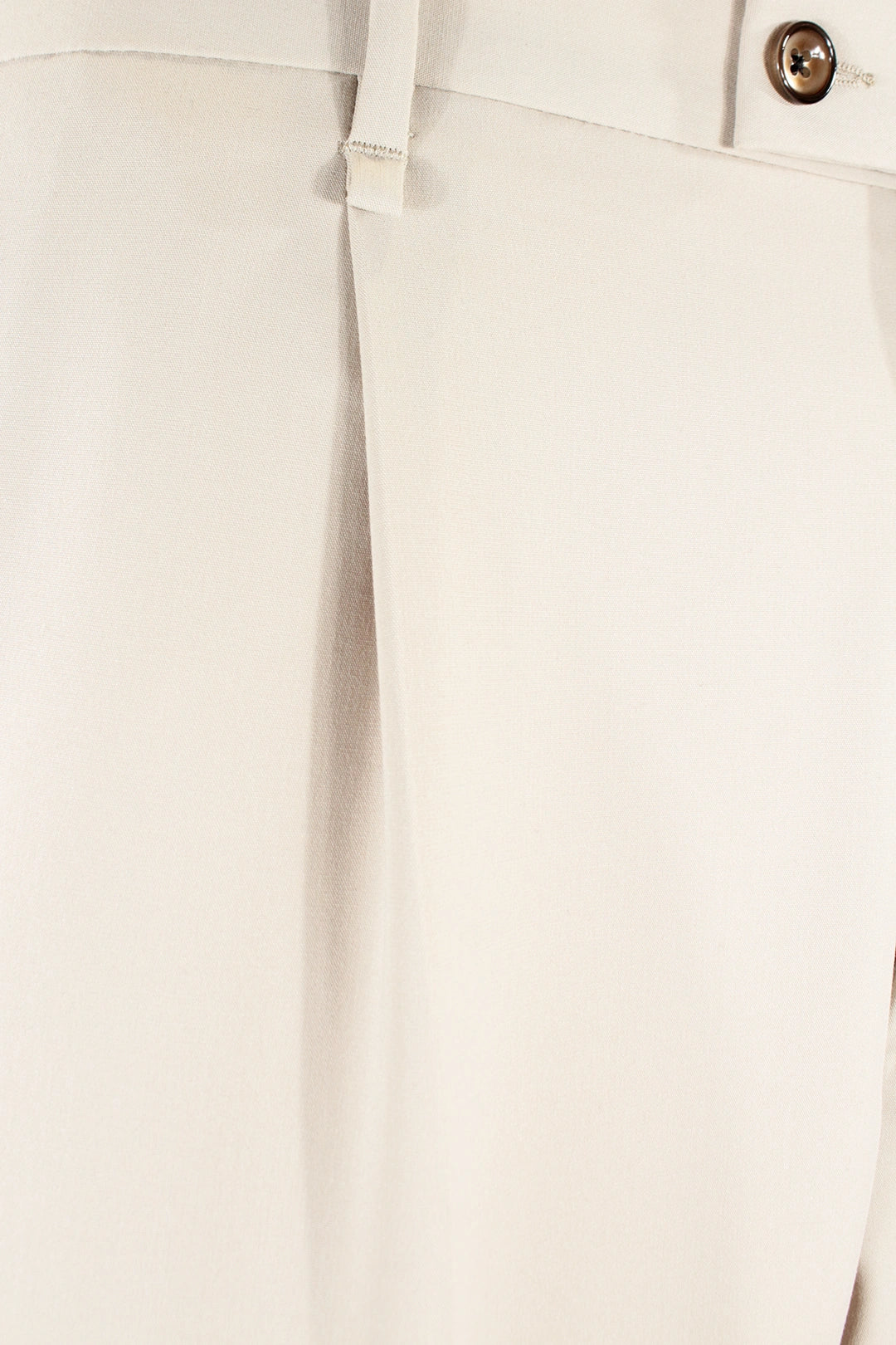 Pantalone loose fit con pince in jersey sabbia pince