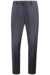 Pantalone in tela di lana vergine blu navy