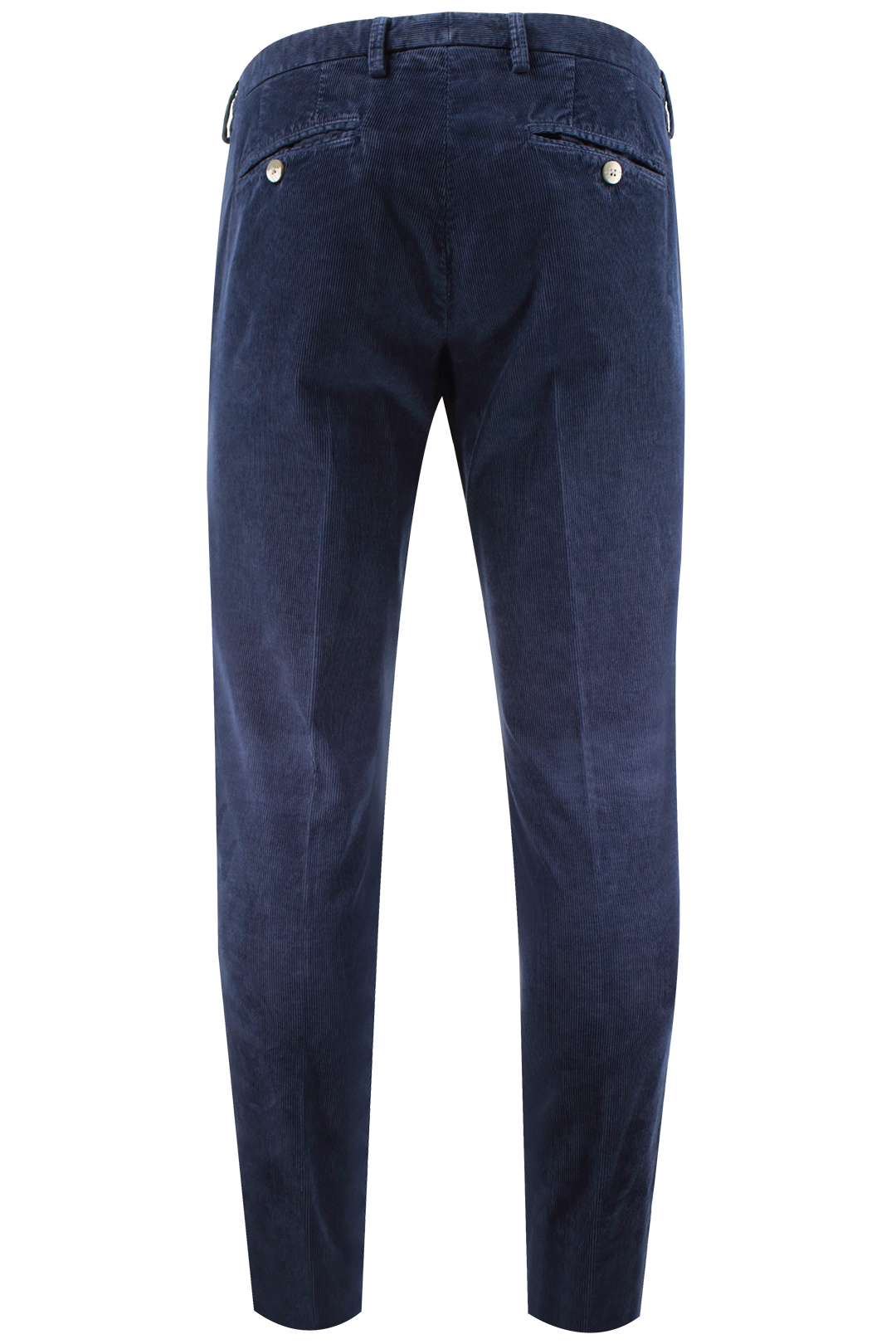 Pantalone in velluto millerighe blu retro