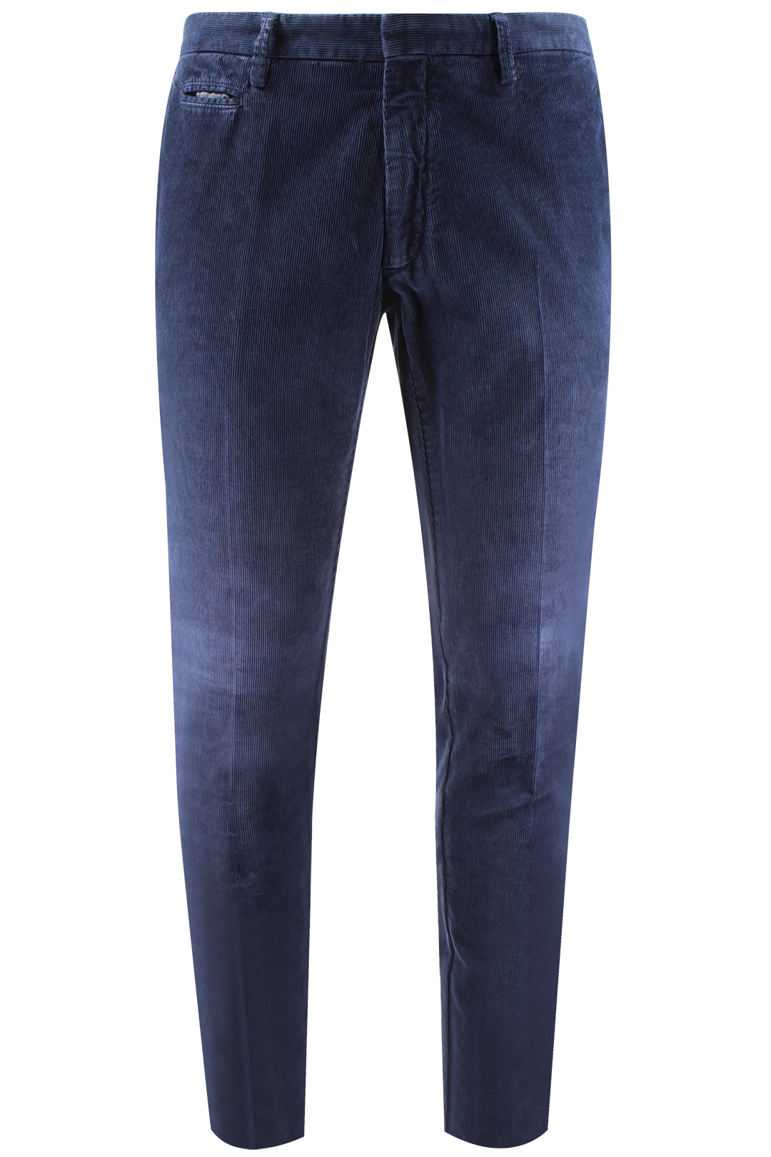 Pantalone in velluto millerighe blu
