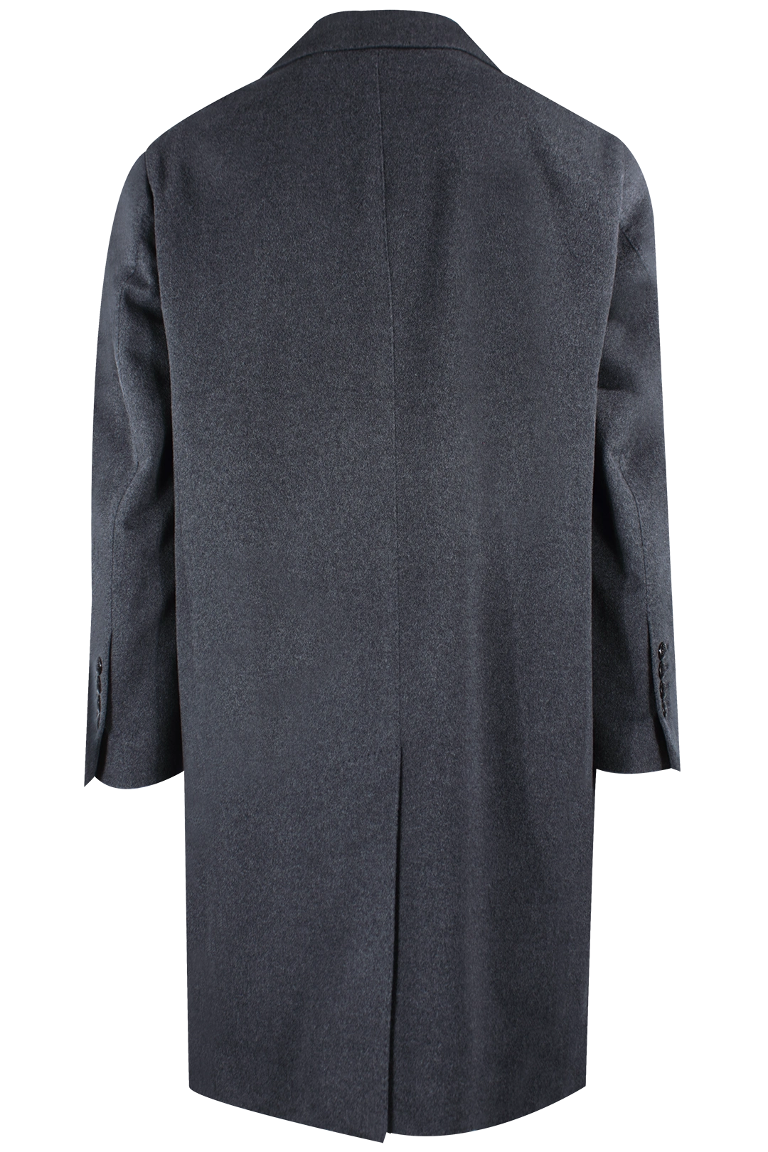 Cappotto doppiopetto in lana grigio antracite retro