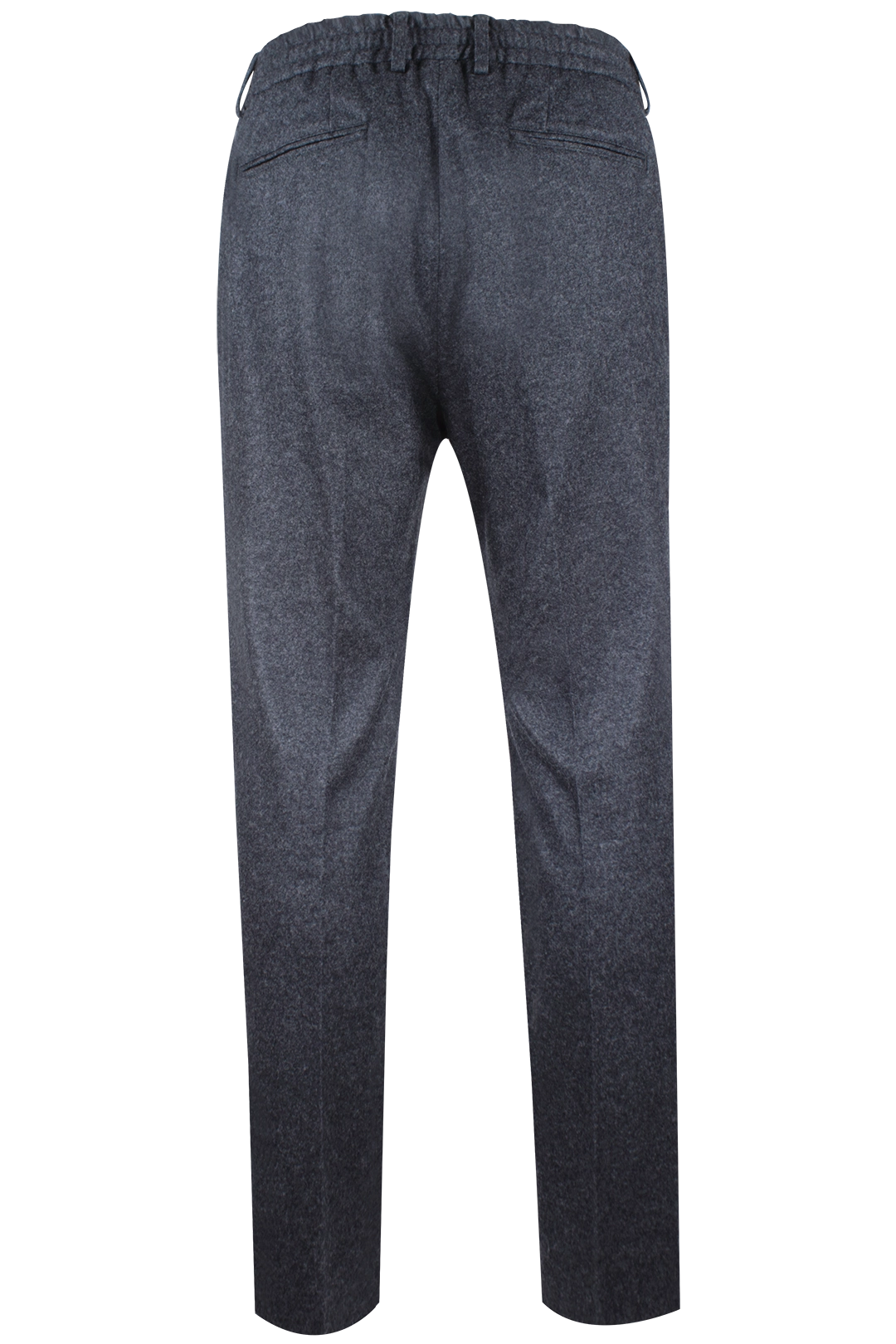 Pantalone con coulisse in jersey di lana grigio retro