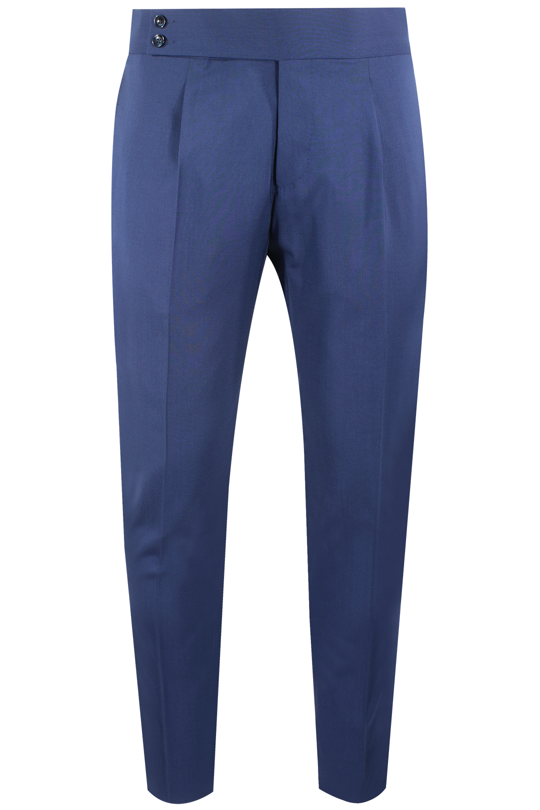 Pantalone con pince in tela di lana blu
