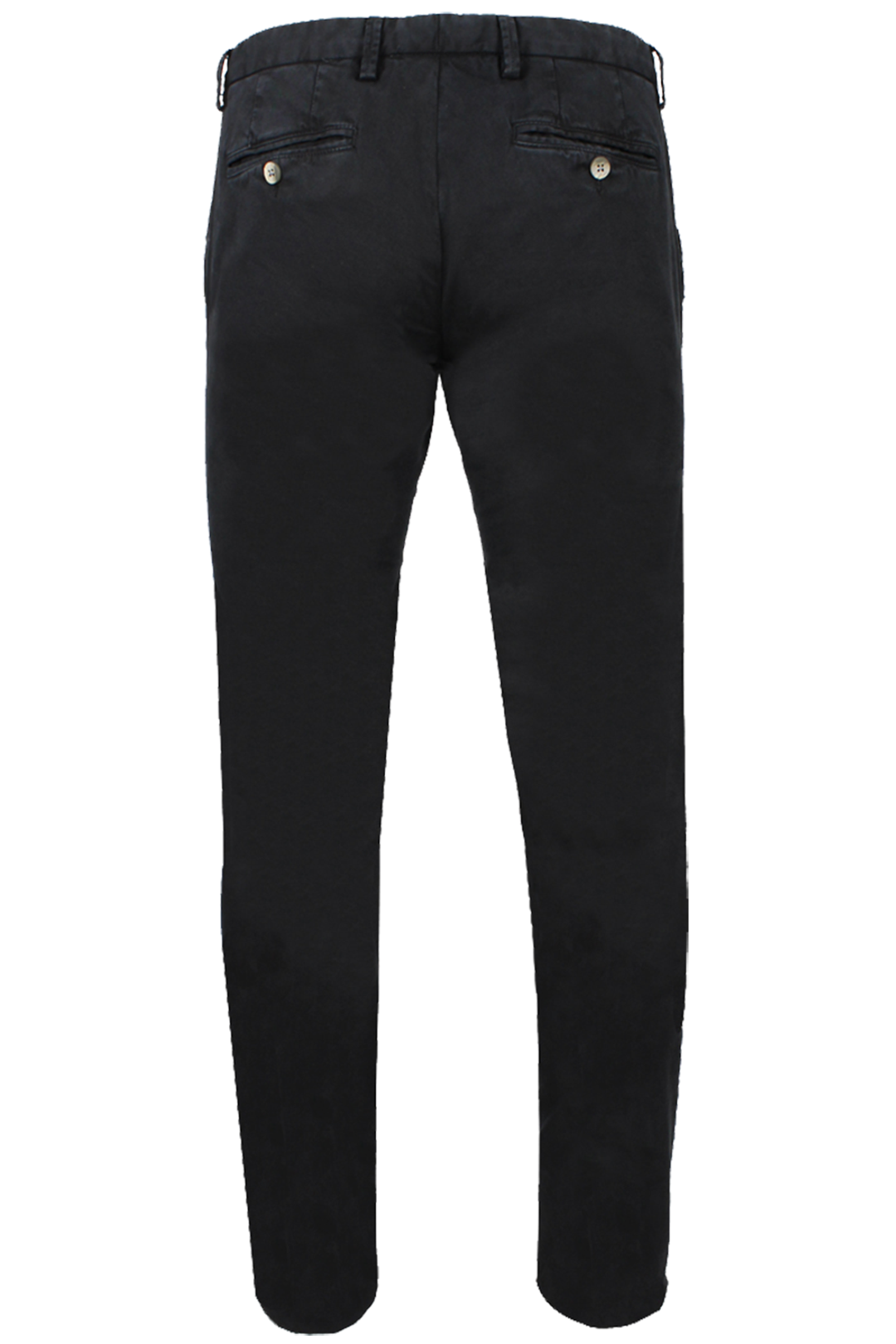 Pantalone in cotone tinto in capo nero retro