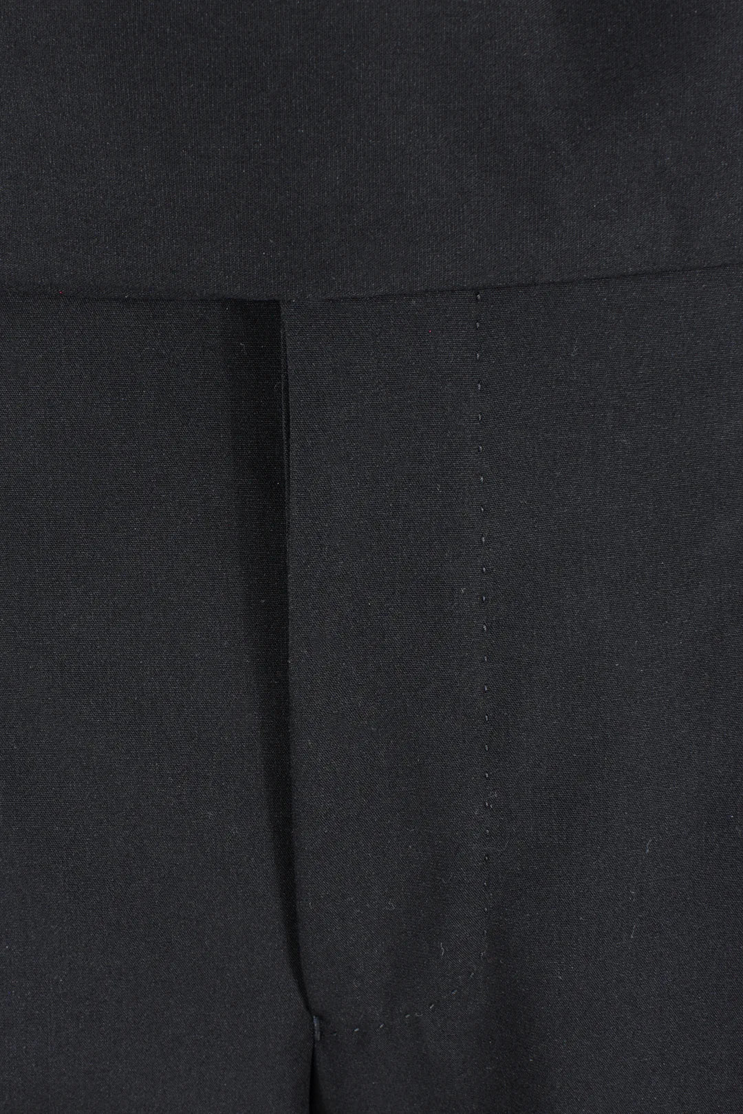 Pantalone con fibbie laterali in jersey nero patta