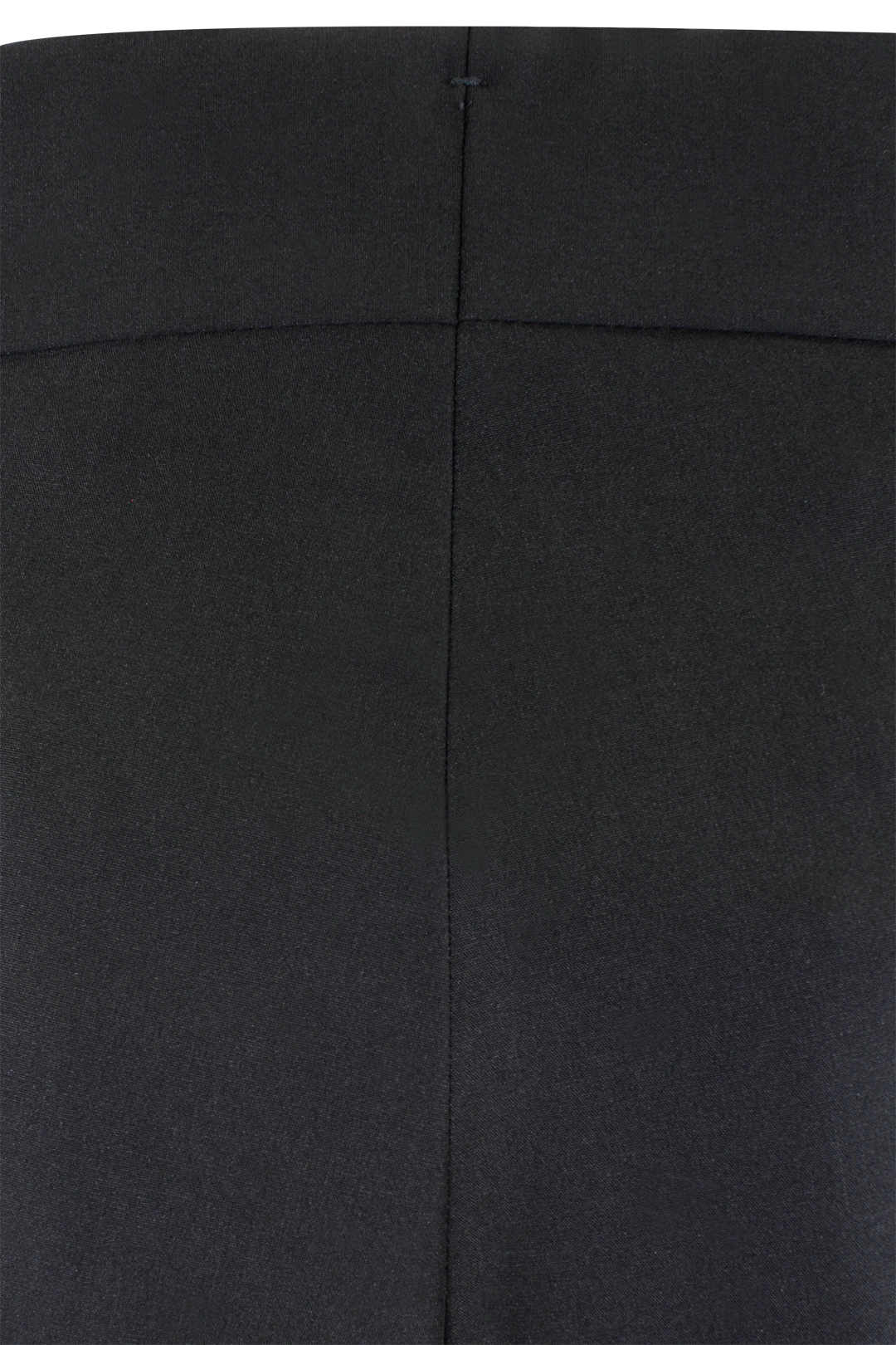 Pantalone con fibbie laterali in jersey nero tessuto