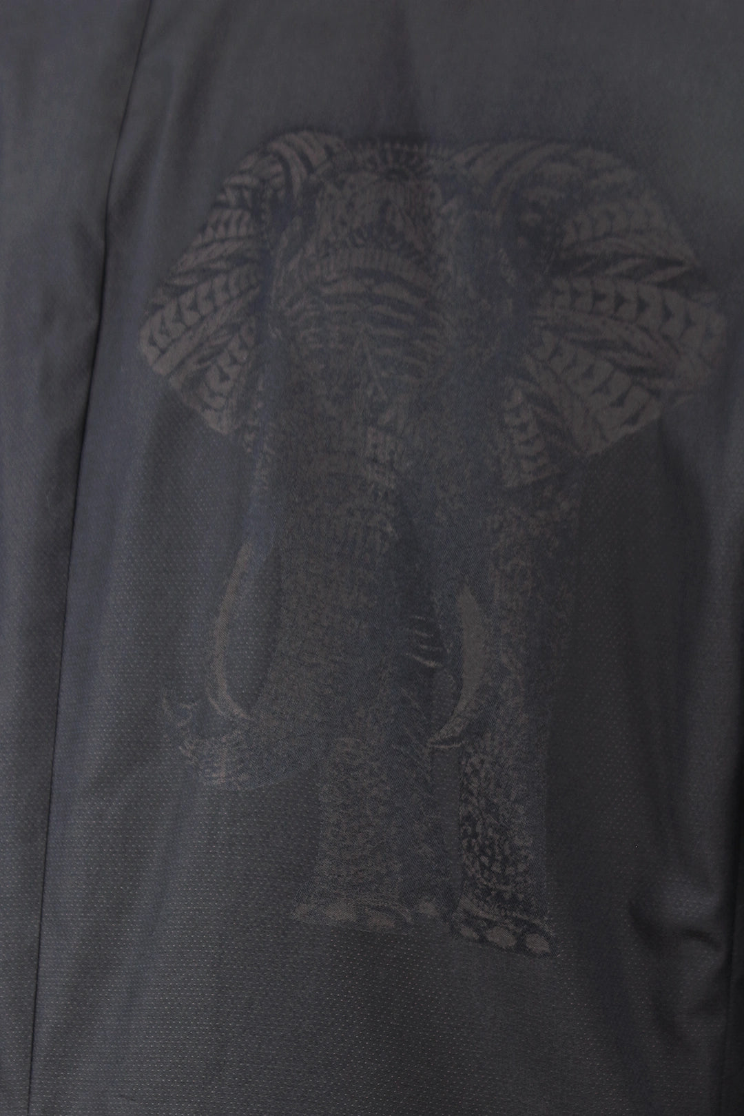 Giacca doppiopetto cotone nero jacquard elephant