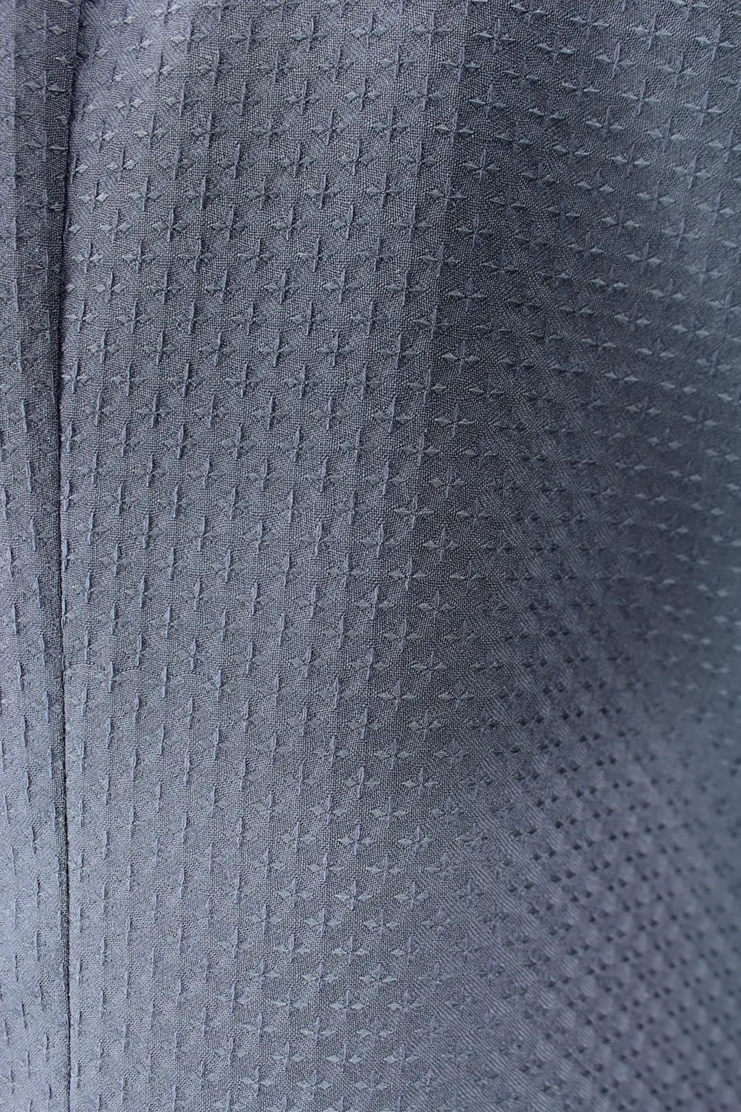Giacca doppiopetto in lana blu operata texture