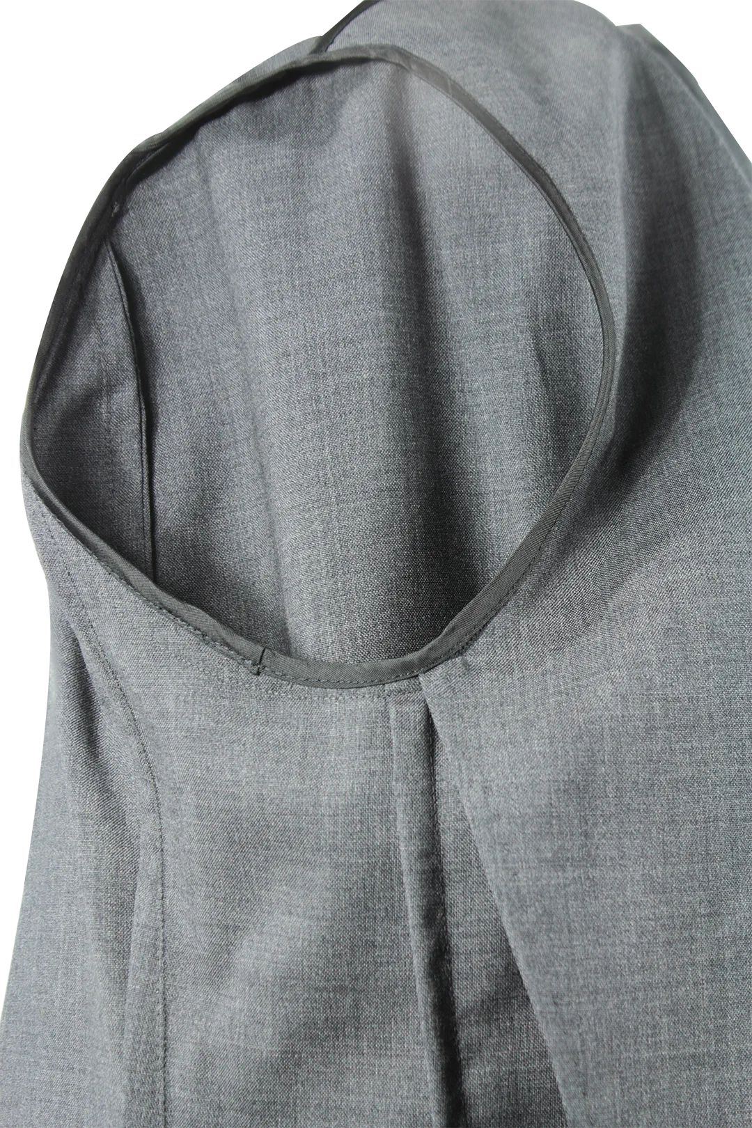 Giacca sfoderata in tela di lana grigio giromanica
