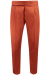 Pantalone pince cinta sartoriale cotone coccio