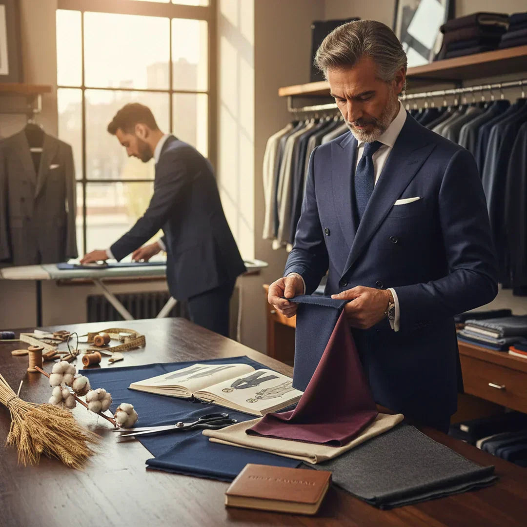 fibre naturali per tessuti abbigliamento uomo