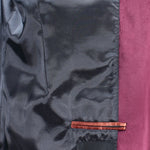 Blazer in velluto liscio magenta brand