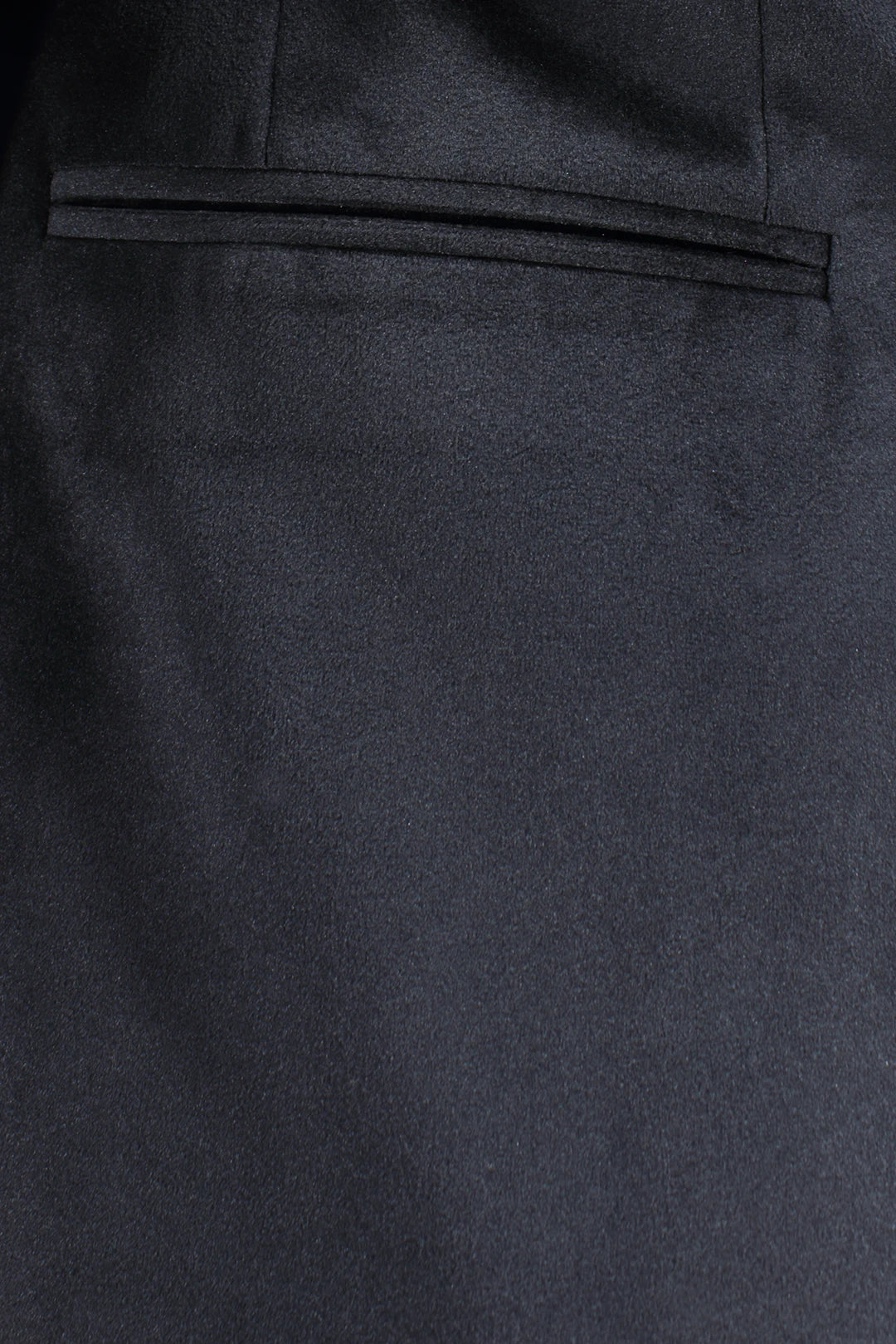 Blazer in velluto liscio nero tasca