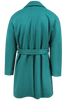 Load image into Gallery viewer, Cappotto con cinta in lana verde acqua retro